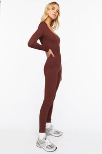 BROWN Seamless Ribbed Jumpsuit, image 2