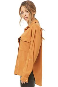 CAMEL High-Low Button-Front Shirt, image 2