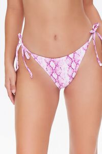 PINK/MULTI Tie-Dye String Bikini Bottoms, image 2