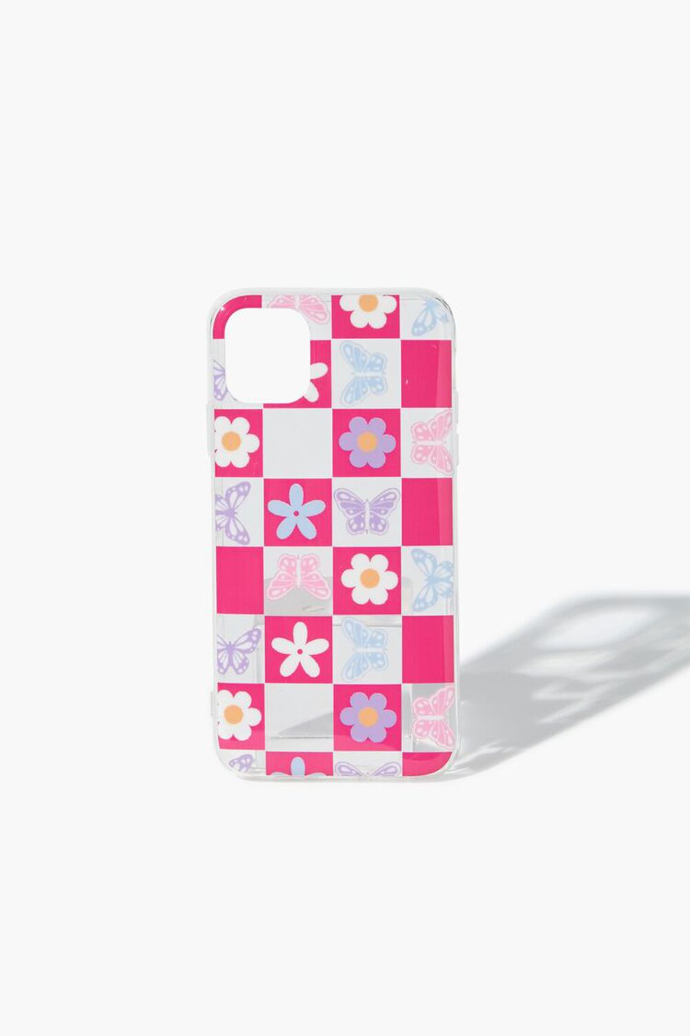 PINK/MULTI Checkered Phone Case for iPhone 11, image 1