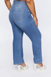 MEDIUM DENIM Plus Size High-Rise Straight-Leg Jeans, image 4
