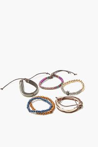 Men Premium Beaded & Braided Bracelet Set, image 1