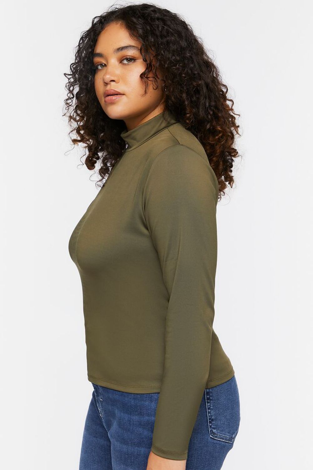 CYPRESS  Plus Size One-Sleeve Cutout Top, image 2