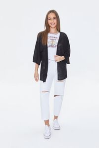BLACK Open-Front Cardigan Sweater, image 4