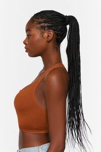 ROOT BEER Seamless Notched Racerback Bralette, image 2