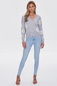 Distressed Daisy Sweater, image 4