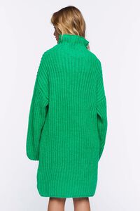 GREEN Chunky Knit Sweater Dress, image 3