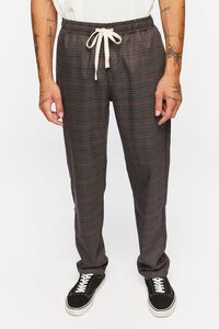 CHARCOAL/MULTI Plaid Drawstring Trousers, image 2