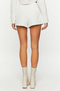 WHITE/WHITE Tweed Mid-Rise Shorts, image 4