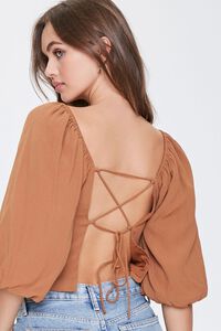 COCOA Lace-Back Peasant Top, image 5
