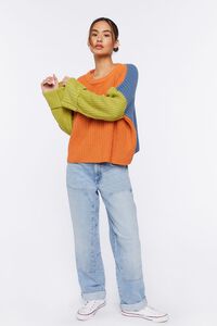 APRICOT/MULTI Colorblock Bell-Sleeve Sweater, image 4