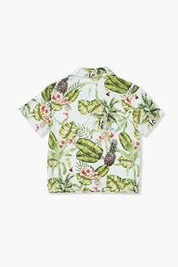 GREEN/MULTI Kids Tropical Print Shirt (Girls + Boys), image 2