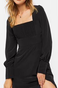 BLACK Tiered Peasant-Sleeve Midi Dress, image 5