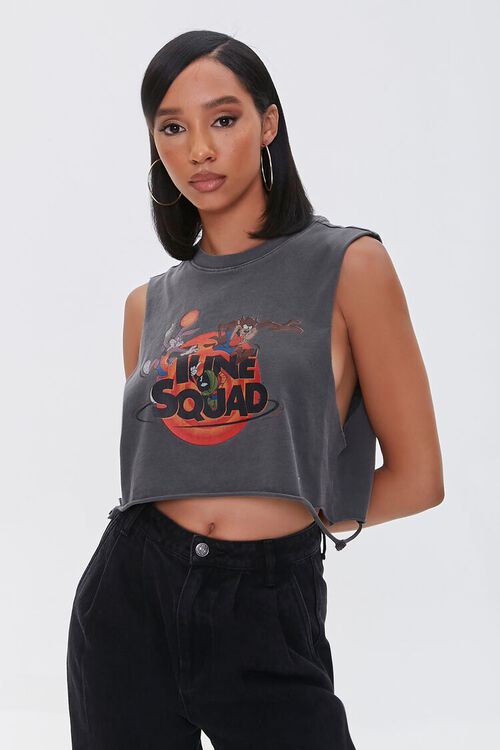 CHARCOAL/MULTI Tune Squad Muscle Tee, image 1