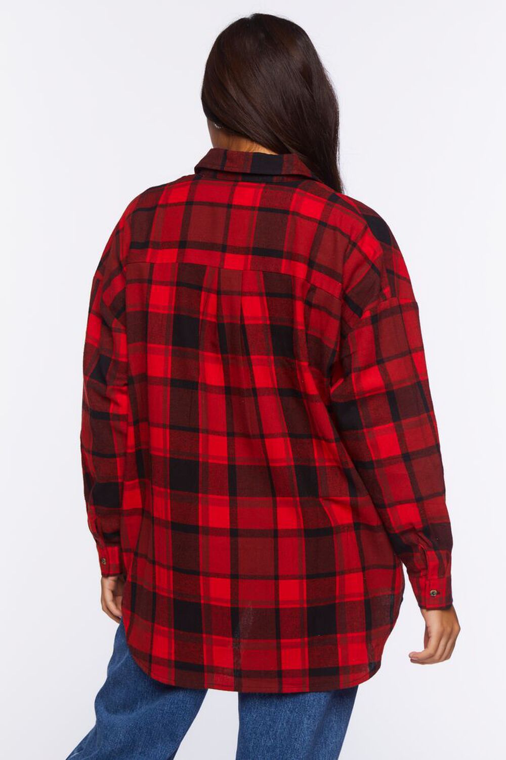 RED/MULTI Plaid Flannel Shirt, image 3