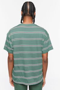 GREEN/MULTI Embroidered Blessed Striped Tee, image 3
