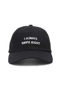 I Always Swipe Right Embroidered Dad Cap, image 1