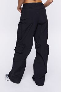 BLACK High-Rise Cargo Pants, image 4