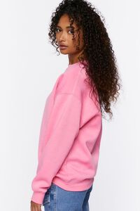 PINK ICING Basic Fleece Crew Pullover, image 2