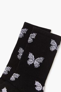 Butterfly Print Crew Socks, image 3