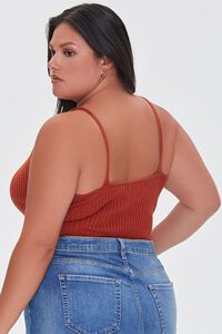 RUST Plus Size Sweater-Knit Cropped Cami, image 3
