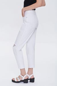 WHITE Distressed Mom Jeans, image 3