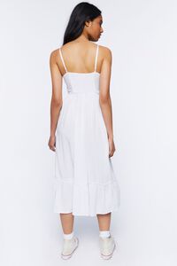 WHITE Flounce Cami Midi Dress, image 3