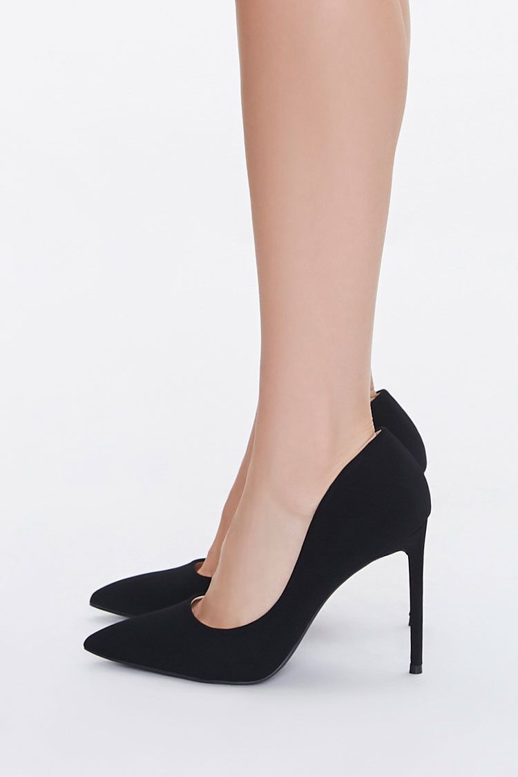 plain black heel