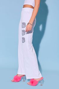 WHITE/MULTI Hello Kitty Velour Sweatpants, image 3
