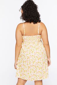 YELLOW/MULTI Plus Size Floral Print Cami Dress, image 3