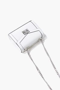 WHITE Structured Piped-Trim Crossbody Bag, image 5