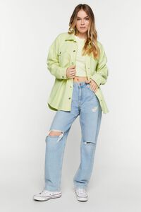 LIME Recycled Cotton Denim Shacket, image 4
