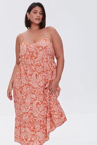 Plus Size Ornate Print Cami Dress, image 1