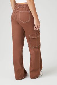 BROWN Twill Cargo Pants, image 4
