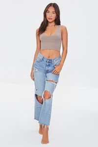 CAPPUCCINO Seamless Lounge Crop Top, image 4