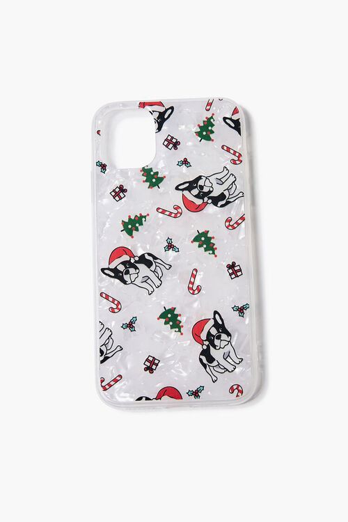 WHITE/MULTI Christmas Phone Case for iPhone 11, image 1
