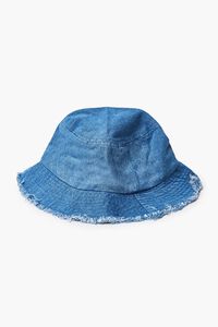 DENIM Frayed Denim Bucket Hat, image 3