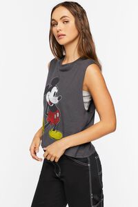BLACK/MULTI Mickey Mouse Graphic Muscle Tee, image 2