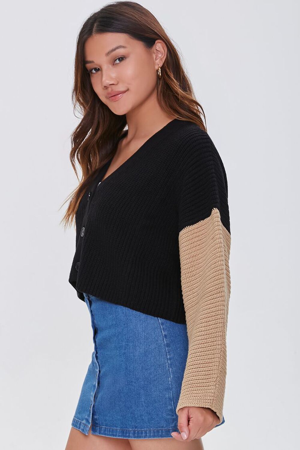 Colorblock Cardigan Sweater, image 2