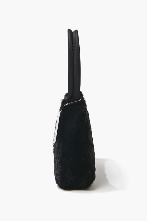 BLACK Faux Fur Hello Kitty Shoulder Bag, image 2