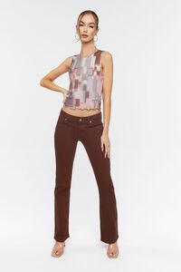 BROWN Low-Rise Bootcut Jeans, image 1