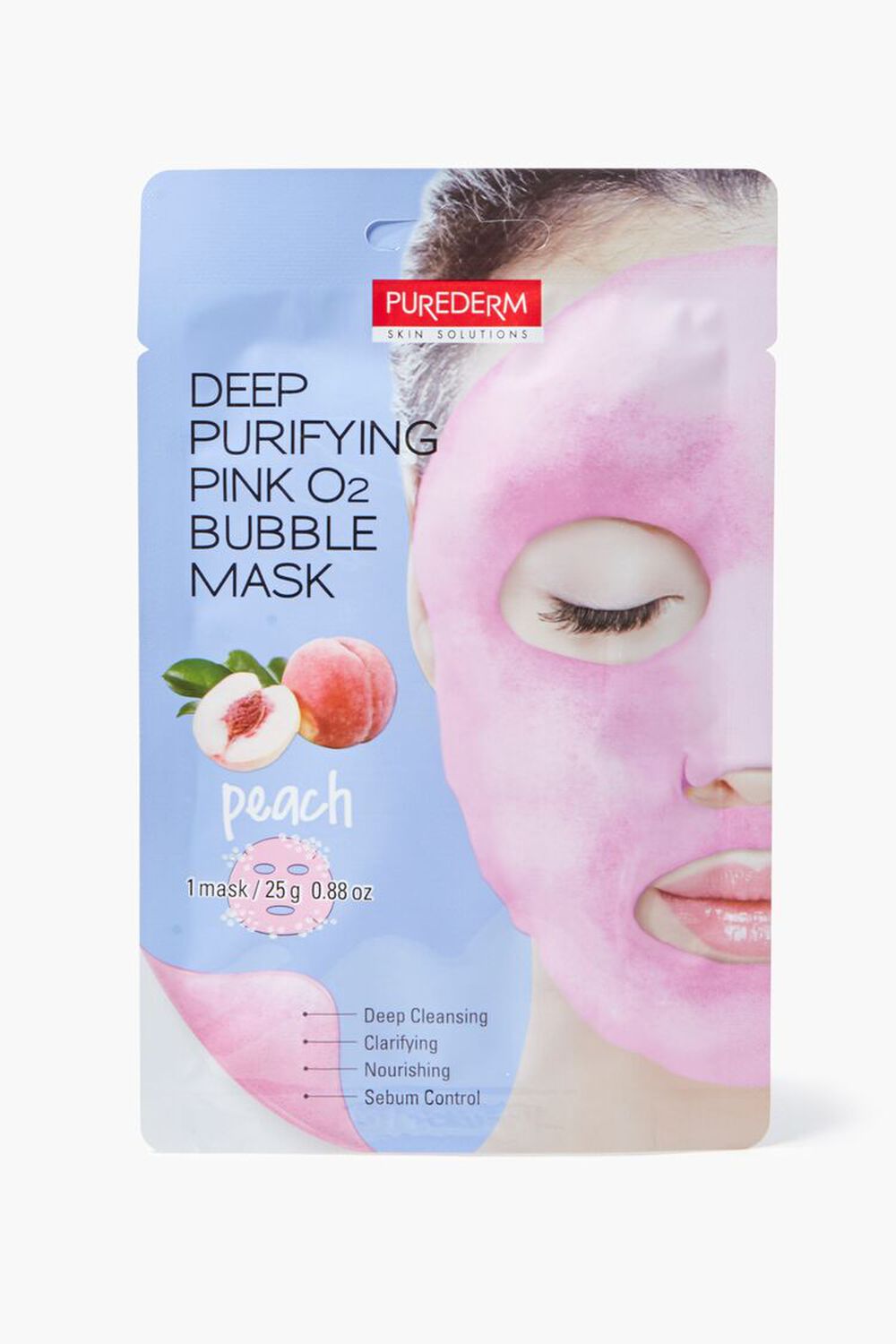 PINK Peach Bubble Sheet Mask, image 1