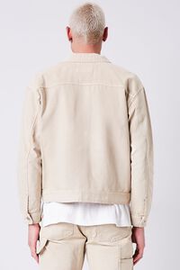 TAUPE Pocket Button-Front Jacket, image 3