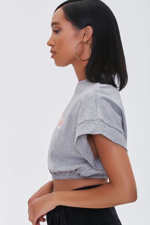 HEATHER GREY/MULTI Space Jam Graphic Cropped Tee, image 2
