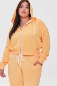 CANTALOUPE Plus Size French Terry Zip-Up Hoodie, image 5