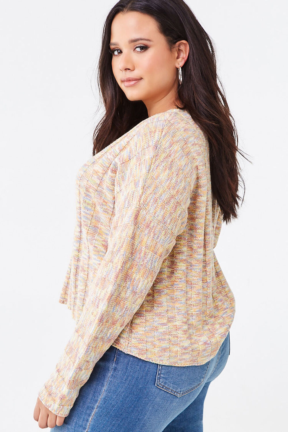 Plus Size Marled High-Low Sweater, image 2
