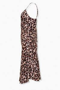 BEIGE/BLACK Leopard Print Slip Dress, image 2