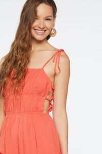 CORAL Ruched Tie-Strap Jumpsuit, image 4