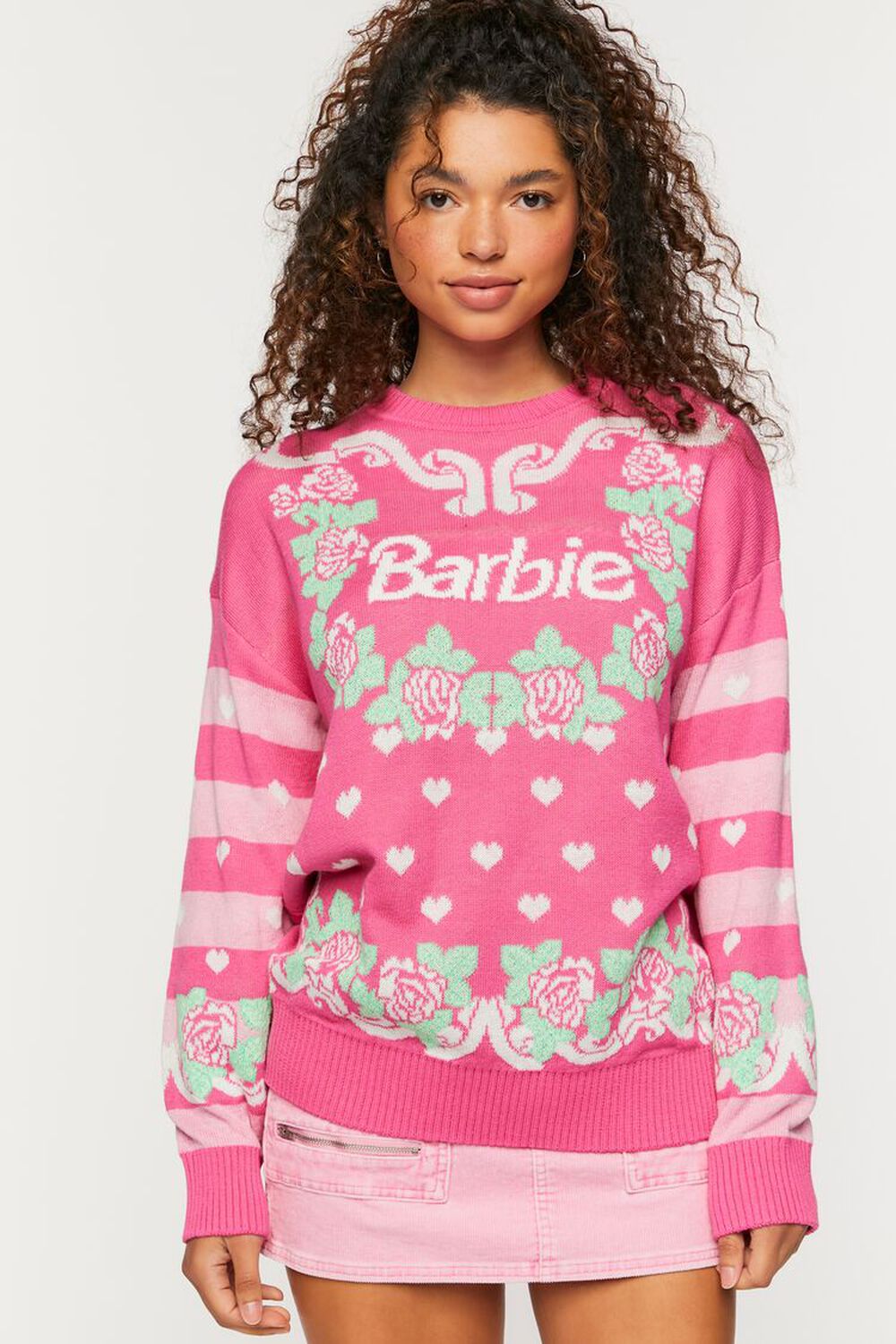 PINK/MULTI Barbie Graphic Sweater, image 2