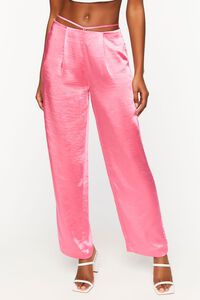 PEONY Satin Strappy Mid-Rise Pants, image 2